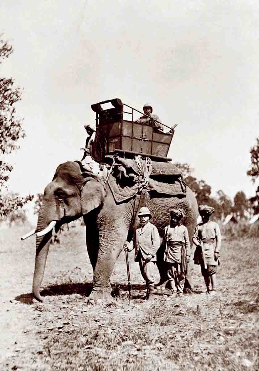 The Prince in a howdah.